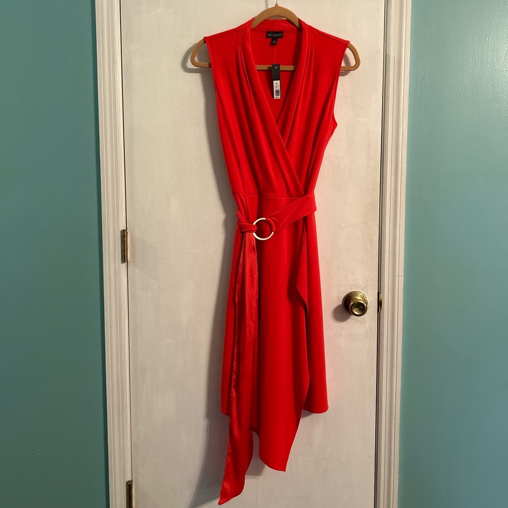 NWT The Limited Women’s Sleeveless Midi Dress, Hibiscus, Size M